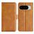Mobigear Slim Magnet Housse Google Pixel 10 Etui Porte-Monnaie - Cognac