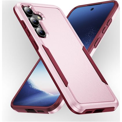 Mobigear Heavy Armor Coque Samsung Galaxy S24 Coque arrière Rigide Anti-Chocs - Rose