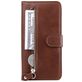 Mobigear Zipper Housse Xiaomi Mi Note 10 Lite Etui Porte-Monnaie - Marron