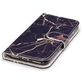 Mobigear Marble Housse iPhone SE (2020) Etui Porte-Monnaie - Noir