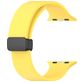 Mobigear Sport Mag Bracelet Silicone Apple Watch Fermeture magnétique - 42/41/40/38 mm - Jaune