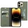 Mobiparts Classic Wallet iPhone 14 Pro Max Étui Portefeuille - Stone Green