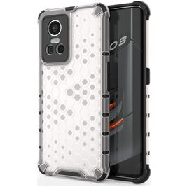 Mobigear Honeycomb Coque Realme GT Neo 3 Coque arrière Rigide Anti-Chocs - Blanc