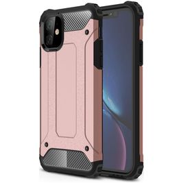 Mobigear Outdoor Coque iPhone 11 Coque arrière Rigide Anti-Chocs - Rose doré