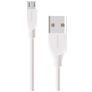 Mobiparts - Câble USB-A vers Micro USB 2 mètres - Blanc