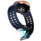 Mobigear Sport Plus Mag Bracelet Silicone Smartwatch Fermeture magnétique - Connexion universelle de 22 mm - Noir / Dark Blue