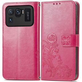 Mobigear Clover Housse Xiaomi Mi 11 Ultra Etui Porte-Monnaie - Magenta