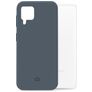 Mobilize Rubber Gelly Coque Samsung Galaxy A22 4G Coque arrière en TPU Souple - Matt Blue