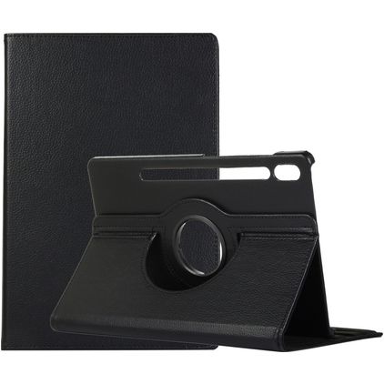 Mobigear DuoStand Coque Samsung Galaxy Tab S9 Plus Etui Rotatif - Noir