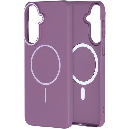 Mobiparts Slim Line Coque Samsung Galaxy A57 MagSafe Coque arrière Rigide - Imperial Purple