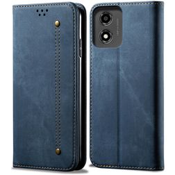 Mobigear Ranch Motorola Moto E14 Étui Portefeuille - Bleu