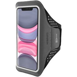 Mobiparts Comfort Fit Brassard Téléphone iPhone 11 Brassard Coque de Sport en Neoprène - Noir