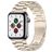 Mobigear Antwerp Bracelet Acier Apple Watch Fermeture boucle déployante - 42/41/40/38 mm - Lumière stellaire