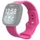 Mobigear Sport Dual Bracelet Silicone Fitbit Versa 3 Fermeture à clou et passant - Rose