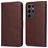 Mobigear Wallet Housse Samsung Galaxy S24 Ultra Etui Porte-Monnaie - Marron