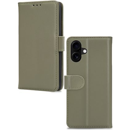Mobilize Premium Gelly Housse iPhone 16 Etui Porte-Monnaie - Vert