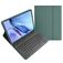Mobigear Keys Coque Samsung Galaxy Tab S9 Plus Etui Clavier Bluetooth QWERTY + Porte-crayon - Vert