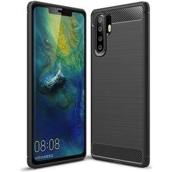 Mobigear Brushed Slim Huawei P30 Pro TPU souple Coque arrière - Noir