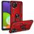 Mobigear Armor Ring Coque Samsung Galaxy A22 4G Coque arrière Rigide Anti-Chocs avec Anneau-Support - Rouge