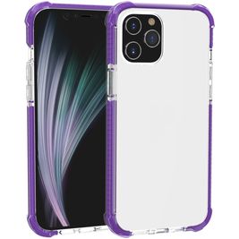 Mobigear Full Bumper Coque iPhone 12 Pro Max Coque arrière Rigide Anti-Chocs - Violet