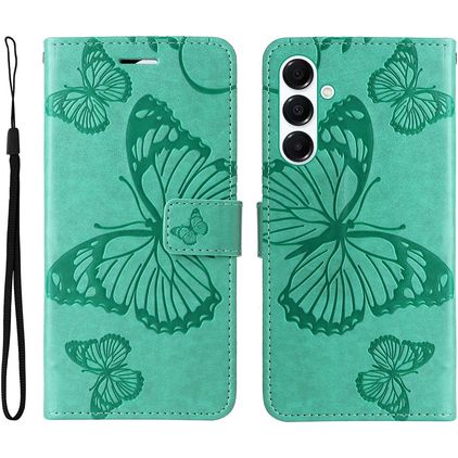 Mobigear Butterfly Housse Samsung Galaxy A26 Etui Porte-Monnaie - Vert