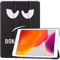 Mobigear Tri-Fold Coque iPad 7 (2019) Etui - Do Not Touch