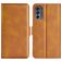 Mobigear Slim Magnet Housse Motorola Moto G62 Etui Porte-Monnaie - Cognac
