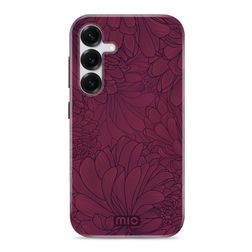 MIO Coque Samsung Galaxy S25 MagSafe Coque arrière Rigide - Berry Blooms