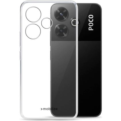 Mobilize Gelly Coque Transparente POCO M6 Coque arrière en TPU Souple - Transparent
