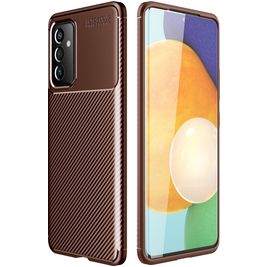 Mobigear Racing Coque Samsung Galaxy A82 5G Coque arrière en TPU Souple - Marron