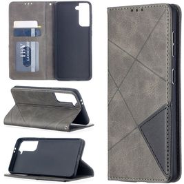 Mobigear Rhombus Slim Housse Samsung Galaxy S21 Etui - Gris