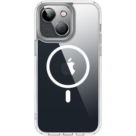 Valenta Trend Coque iPhone 13 MagSafe Coque arrière Rigide - Transparent / Blanc