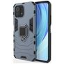 Mobigear Armor Ring Coque Xiaomi Mi 11 Lite Coque arrière Rigide Anti-Chocs avec Anneau-Support - Bleu