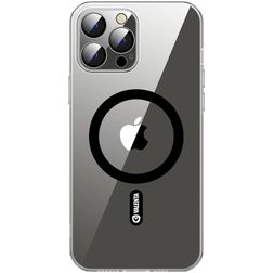 Valenta Coque Transparente iPhone 14 Pro Max MagSafe Coque arrière en Verre trempé - Transparent