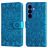 Mobigear Sunflower Housse Samsung Galaxy S26 Etui Porte-Monnaie - Bleu
