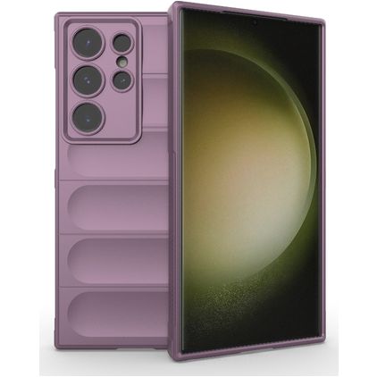 Mobigear Bumpy Coque Samsung Galaxy S24 Ultra Coque arrière en TPU Souple - Violet