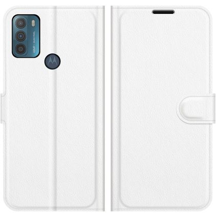 Mobigear Classic Housse Motorola Moto G50 Etui Porte-Monnaie - Blanc