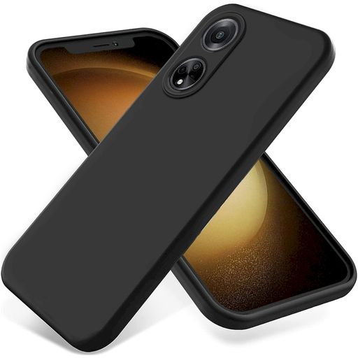 Mobigear Colors Coque OPPO A98 Coque arrière en Silicone - Noir