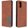 Mobigear Rhombus Slim Housse Samsung Galaxy A41 Etui - Marron