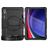 Mobigear SureGrip Xtreme Coque Samsung Galaxy Tab S9 Ultra Coque arrière en Plastique rigide,Silicone + Bandoulière + Support Amovible - Noir