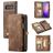 Caseme 008 Housse Samsung Galaxy S10 Plus Etui avec Coque Détachable Porte-Monnaie - Marron