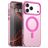 Mobigear Shockproof Coque iPhone 17 Pro MagSafe Coque arrière Rigide - Rose