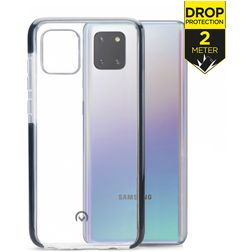 Mobilize Shatterproof Coque Samsung Galaxy Note 10 Lite Coque arrière Rigide Anti-Chocs - Transparent / Noir