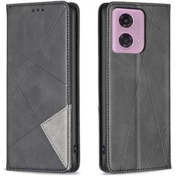 Mobigear Rhombus Slim Housse Motorola Moto G04 Etui - Noir