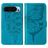 Mobigear Butterfly Housse Google Pixel 9 Etui Porte-Monnaie - Bleu