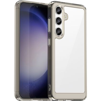 Mobigear Crystal Coque Samsung Galaxy S24 Plus Coque arrière Rigide - Gris
