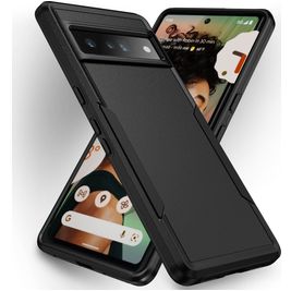 Mobigear Heavy Armor Coque Google Pixel 7 Pro Coque arrière Rigide Anti-Chocs - Noir