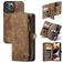 Caseme 008 Housse iPhone 13 Pro Etui avec Coque Détachable Porte-Monnaie - Marron