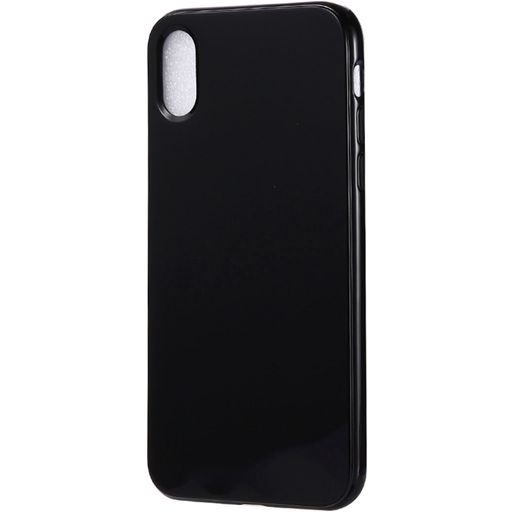 Mobigear Colors Coque iPhone XS Max Coque arrière en TPU Souple - Noir