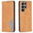 Mobigear Rhombus Slim Housse Samsung Galaxy S24 Ultra Etui - Cognac